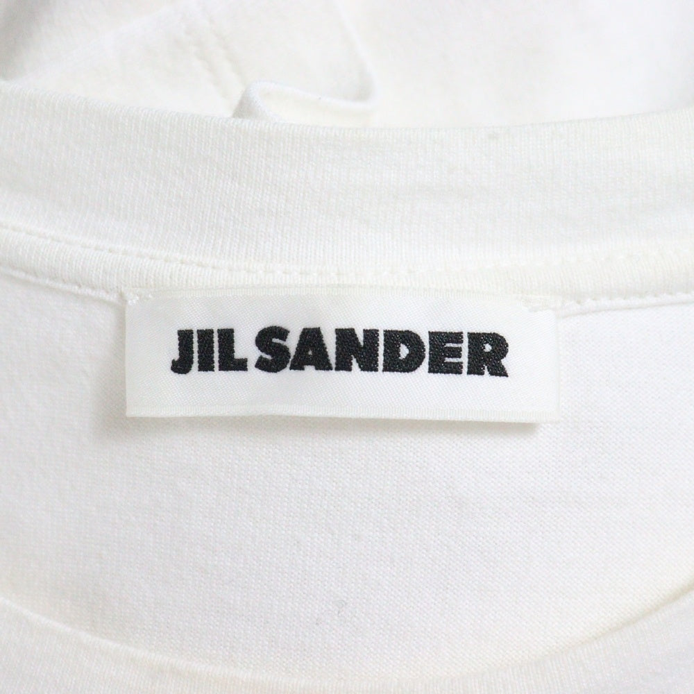 JIL SANDER(ジルサンダー) 23AW バックロゴプリント クルーネック半袖Tシャツ カットソー ホワイト J22GC0140 J46219