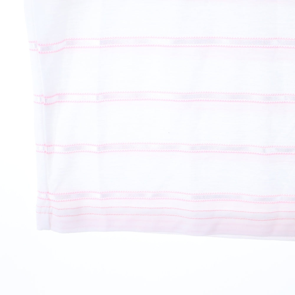 SUPREME(シュプリーム) 25SS ×UMBRO Stripe Soccer Jersey ストライプ サッカー ジャージ 半袖ゲームTシャツ カットソー ホワイト/ピンク