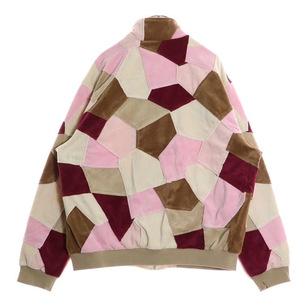 SUPREME(シュプリーム) 25SS Patchwork Velour Track Jacket パッチワーク ベロア ジップアップハイネックジャケット マルチカラー