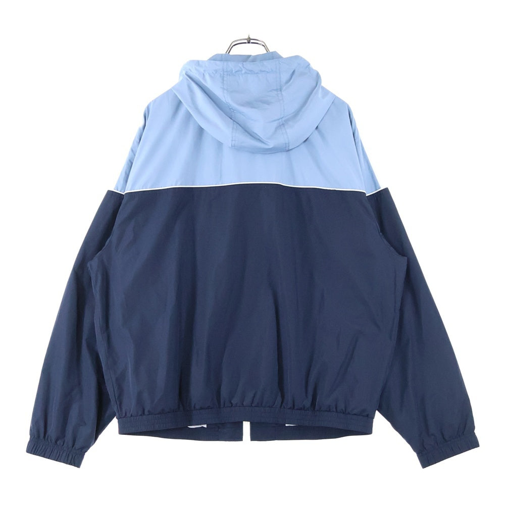 COACH(コーチ) カラーブロック ウインドブレーカー ジップアップフーデッドジャケット ブルー/ネイビー CO798