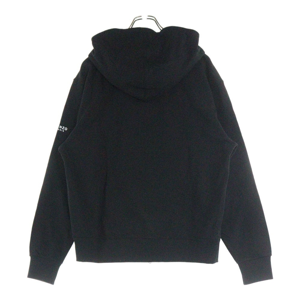 KENZO(ケンゾー) BOKE FLOWER ボケ フラワー エンブロイダリー フーデッドジップアップパーカー フーディー ブラック FE65SW2254MF