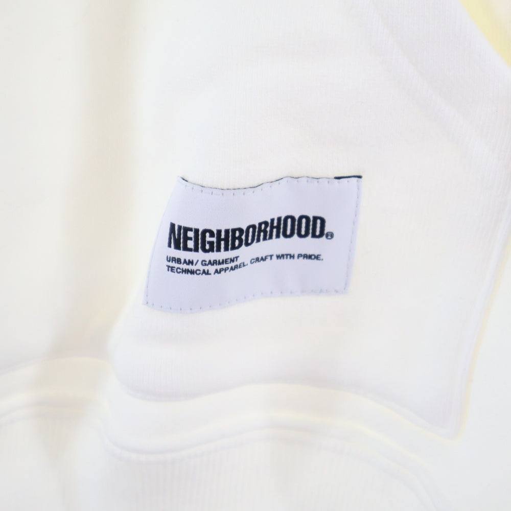 NEIGHBORHOOD(ネイバーフッド) 25SS PLAIN SWEAT HOODIE LS プレーン プルオーバースウェットパーカー フーディー ロングスリーブ ホワイト 251UWNH-CSM02S