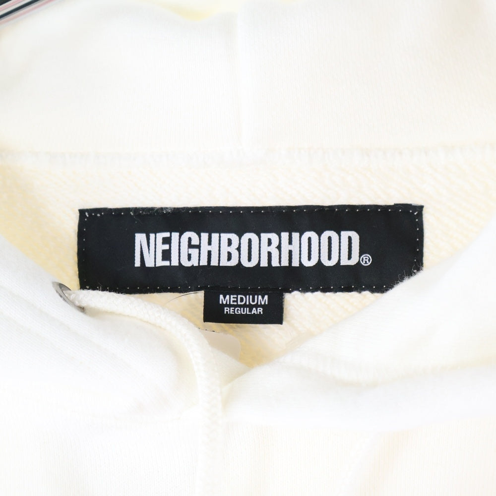 NEIGHBORHOOD(ネイバーフッド) 25SS PLAIN SWEAT HOODIE LS プレーン プルオーバースウェットパーカー フーディー ロングスリーブ ホワイト 251UWNH-CSM02S