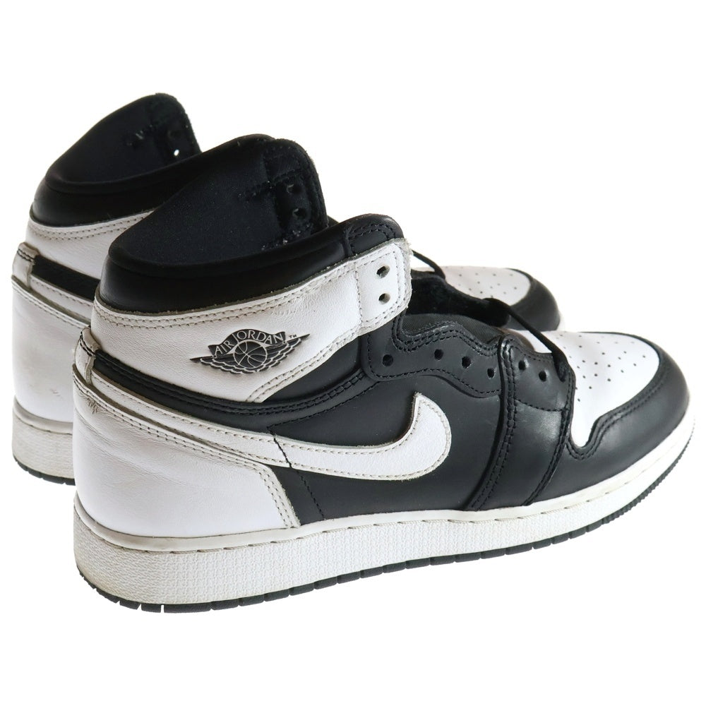 NIKE(ナイキ) AIR JORDAN 1 RETRO HIGH OG GS エアジョーダン1 レトロ ハイカットスニーカー ブラック/ホワイト US7Y/25cm FD1437‐010