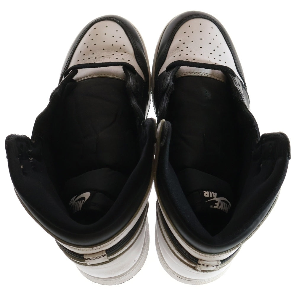 NIKE(ナイキ) AIR JORDAN 1 RETRO HIGH OG GS エアジョーダン1 レトロ ハイカットスニーカー ブラック/ホワイト US7Y/25cm FD1437‐010