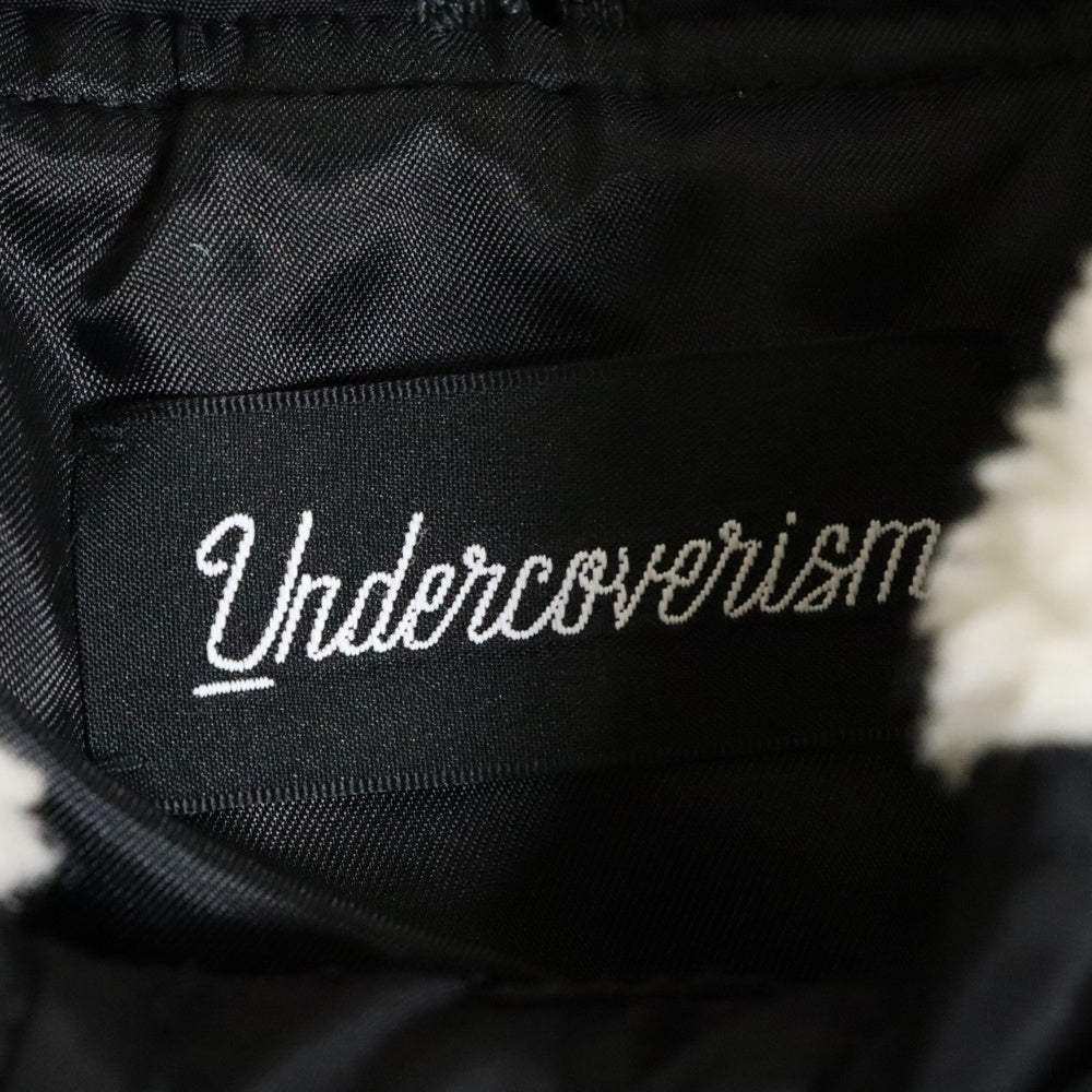 UNDERCOVER ISM(アンダーカバーイズム) 21AW MA-1 ドッキングフーデット モッズコート ブラック UI2A4302