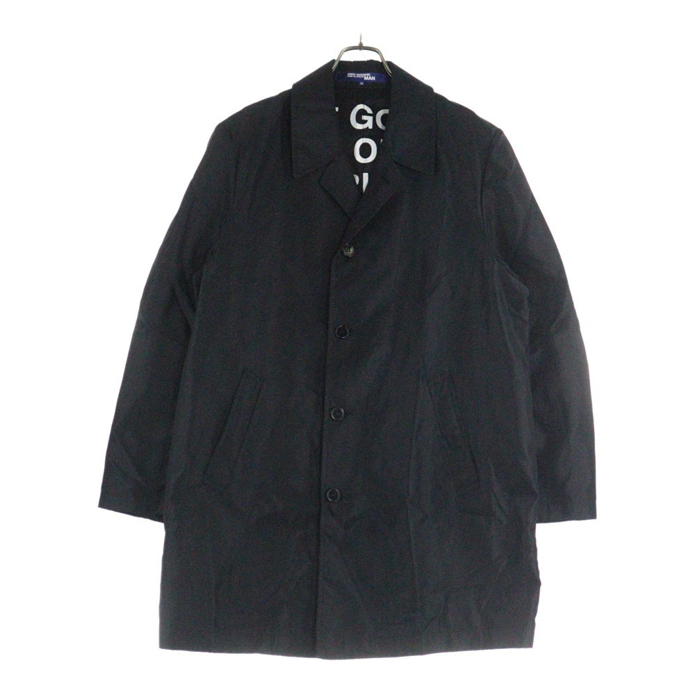 COMME des GARCONS JUNYA WATANABE MAN(コムデギャルソンジュンヤワタナベマン) 02SS AD2001 ライニング ラバー プリント ナイロン ジャケット ブラック WE-C004