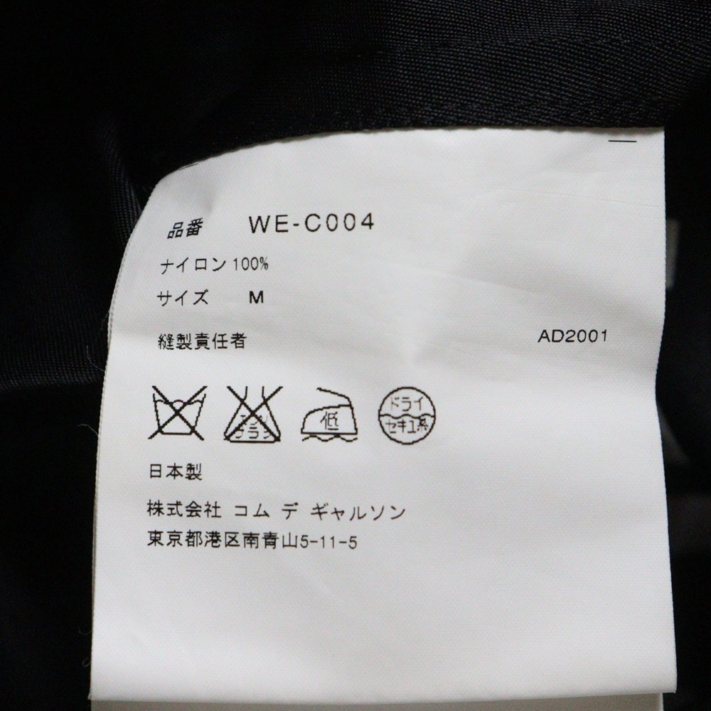 COMME des GARCONS JUNYA WATANABE MAN(コムデギャルソンジュンヤワタナベマン) 02SS AD2001 ライニング ラバー プリント ナイロン ジャケット ブラック WE-C004