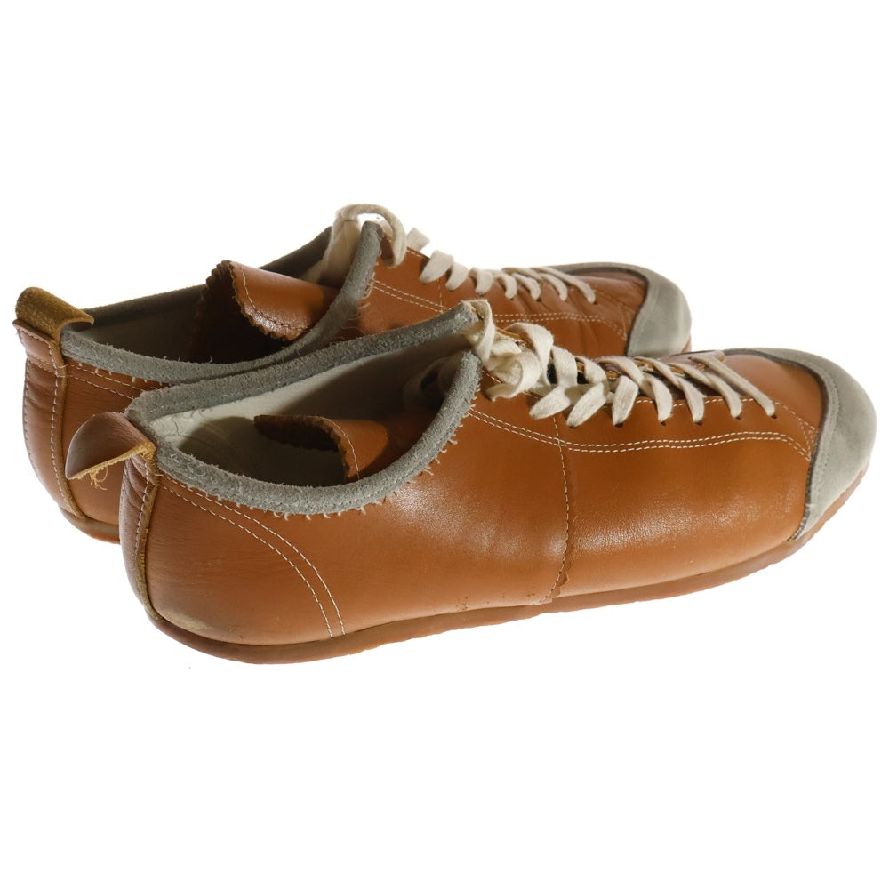 COMME des GARCONS HOMME(コムデギャルソンオム) スエード 切り替え カットオフ レザー キャンバス シューズ グレー/ブラウン