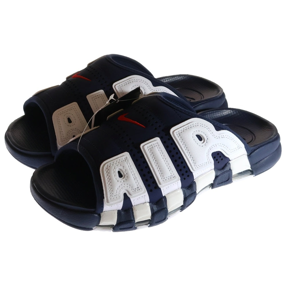 NIKE(ナイキ) AIR MORE UPTEMPO SLIDE OLYMPIC エアモアアップテンポ オリンピック スライド サンダル US10.0/28.0cm FQ8699-400 ネイビー/ホワイト