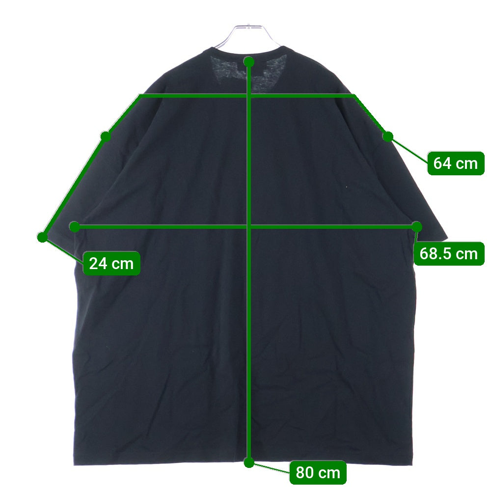BLACK COMME des GARCONS(ブラックコムデギャルソン) AD2023 ×NIKE Unisex T-Shirt ×ナイキ ロゴパッチ ユニセックス 半袖Tシャツ カットソー ブラック 1L-T102