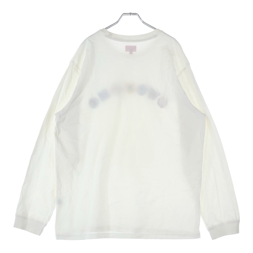 SUPREME(シュプリーム) 21AW Geo Arc L/S Top アーチロゴ クルーネック カットソー 長袖Tシャツ ホワイト