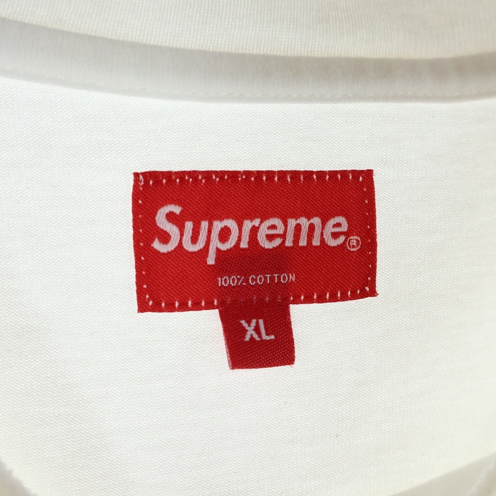 SUPREME(シュプリーム) 21AW Geo Arc L/S Top アーチロゴ クルーネック カットソー 長袖Tシャツ ホワイト