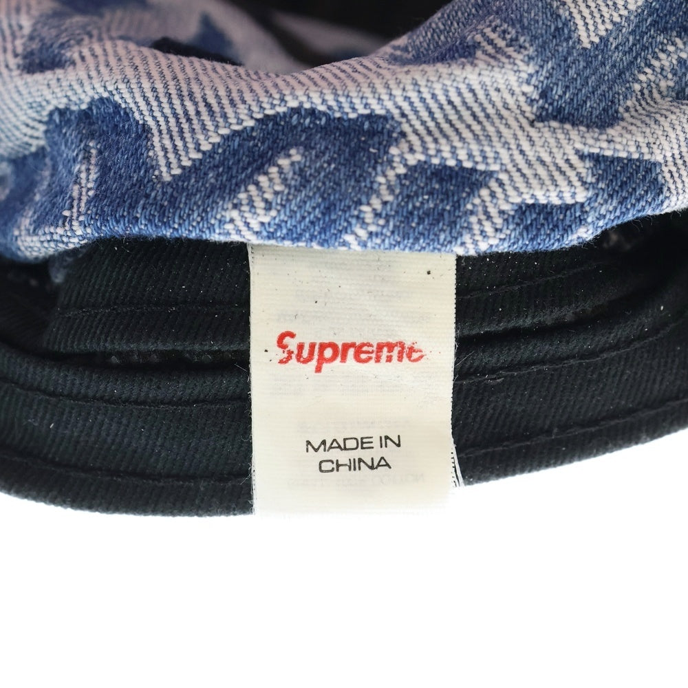 SUPREME(シュプリーム) 22SS Fat tip Jacquard Denim Camp Cap ファット チップ ジャガード キャンプキャップ インディゴ