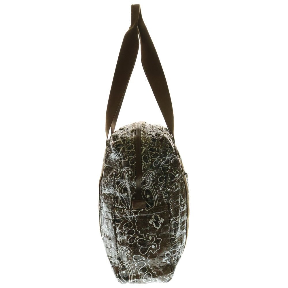 SUPREME(シュプリーム) 21SS Bandana Tarp Duffle Bag バンダナ タープ ダッフル ハンドバッグ ブラウン