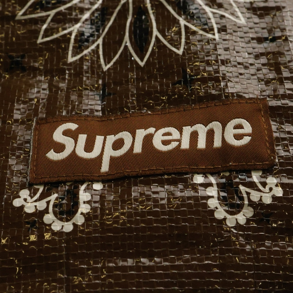 SUPREME(シュプリーム) 21SS Bandana Tarp Duffle Bag バンダナ タープ ダッフル ハンドバッグ ブラウン
