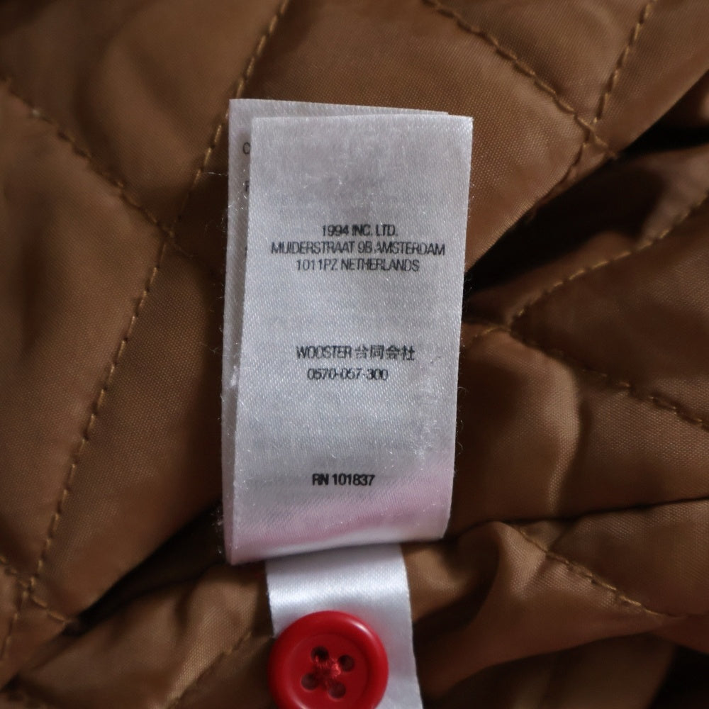 SUPREME(シュプリーム) 21AW Faux Fur Collar Flannel Shirt フォー ファー カラー 胸ポケット キルティング フランネルシャツアウター レッド