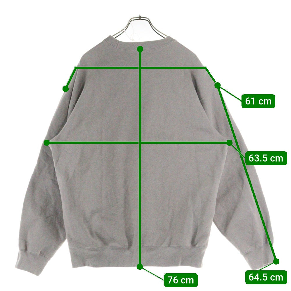 SUPREME(シュプリーム) 23AW Small Box Logo Sweatshirt スモールボックスロゴ クルーネック スウェットトレーナー グレー