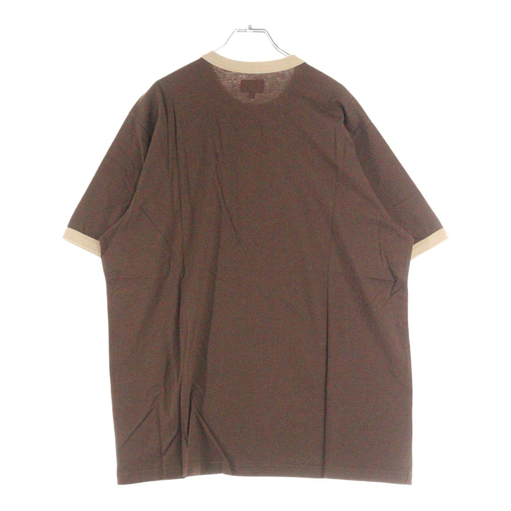 SUPREME(シュプリーム) 21AW Dragon Ringer Tee ドラゴンモチーフ リンガー クルーネック カットソー 半袖Tシャツ ブラウン