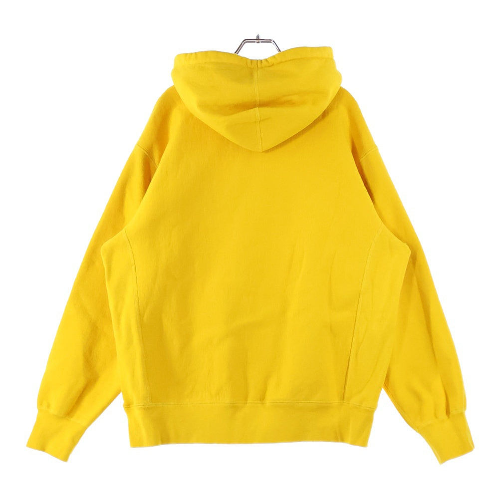 SUPREME(シュプリーム) 22AW Capital Logo Hooded Sweatshirt フロントキャピタルロゴ刺繍 スウェットプルオーバーパーカー フーディー イエロー