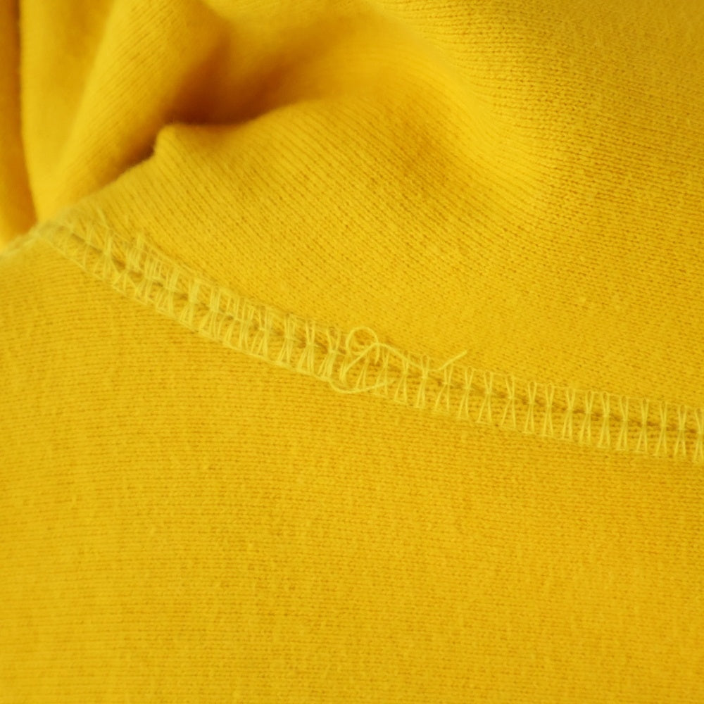 SUPREME(シュプリーム) 22AW Capital Logo Hooded Sweatshirt フロントキャピタルロゴ刺繍 スウェットプルオーバーパーカー フーディー イエロー