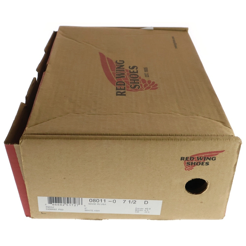 RED WING(レッド ウイング) IRONRANGE MUNSON アイアンレンジマンソン レザーシューズ ハイカットブーツ ブラウン US7.5/25.5cm 8011