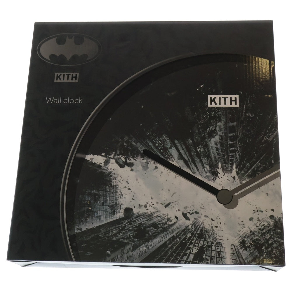 KITH(キス) ×Batman Dark Knight Wall Clock バッドマン ダークナイト ウォールクロック 壁掛け時計 ブラック