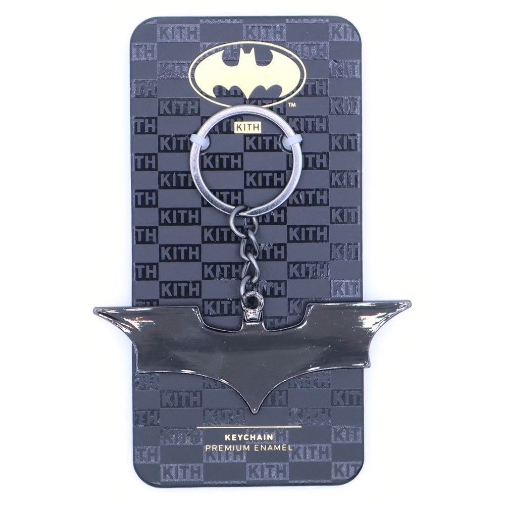 KITH(キス) ×Batman Dark Knight Symbol Keychain バッドマン ダークナイトシンボル キーチェーン ブラック KHLHO0024-906