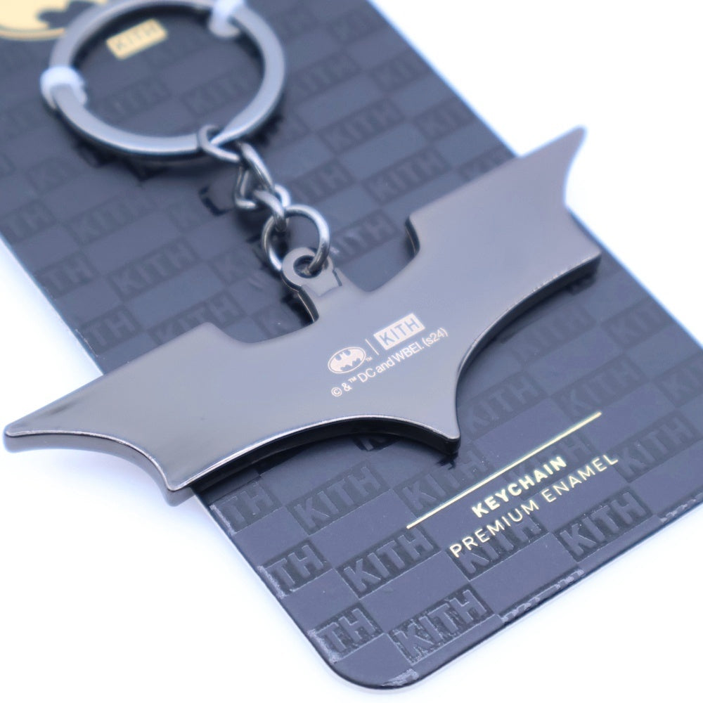 KITH(キス) ×Batman Dark Knight Symbol Keychain バッドマン ダークナイトシンボル キーチェーン ブラック KHLHO0024-906