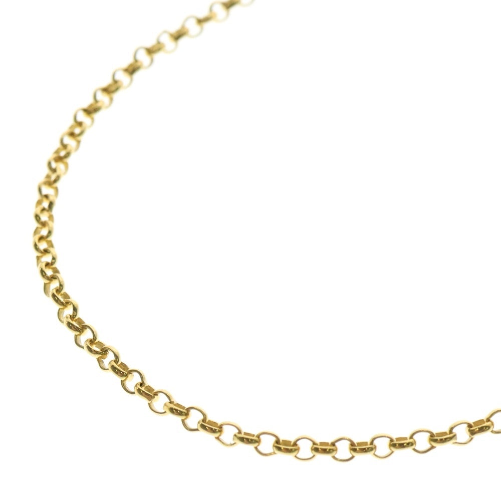CHROME HEARTS(クロムハーツ) 22K NECKCHAIN R18 ロールチェーンネックレス 18inch ゴールド BCA010