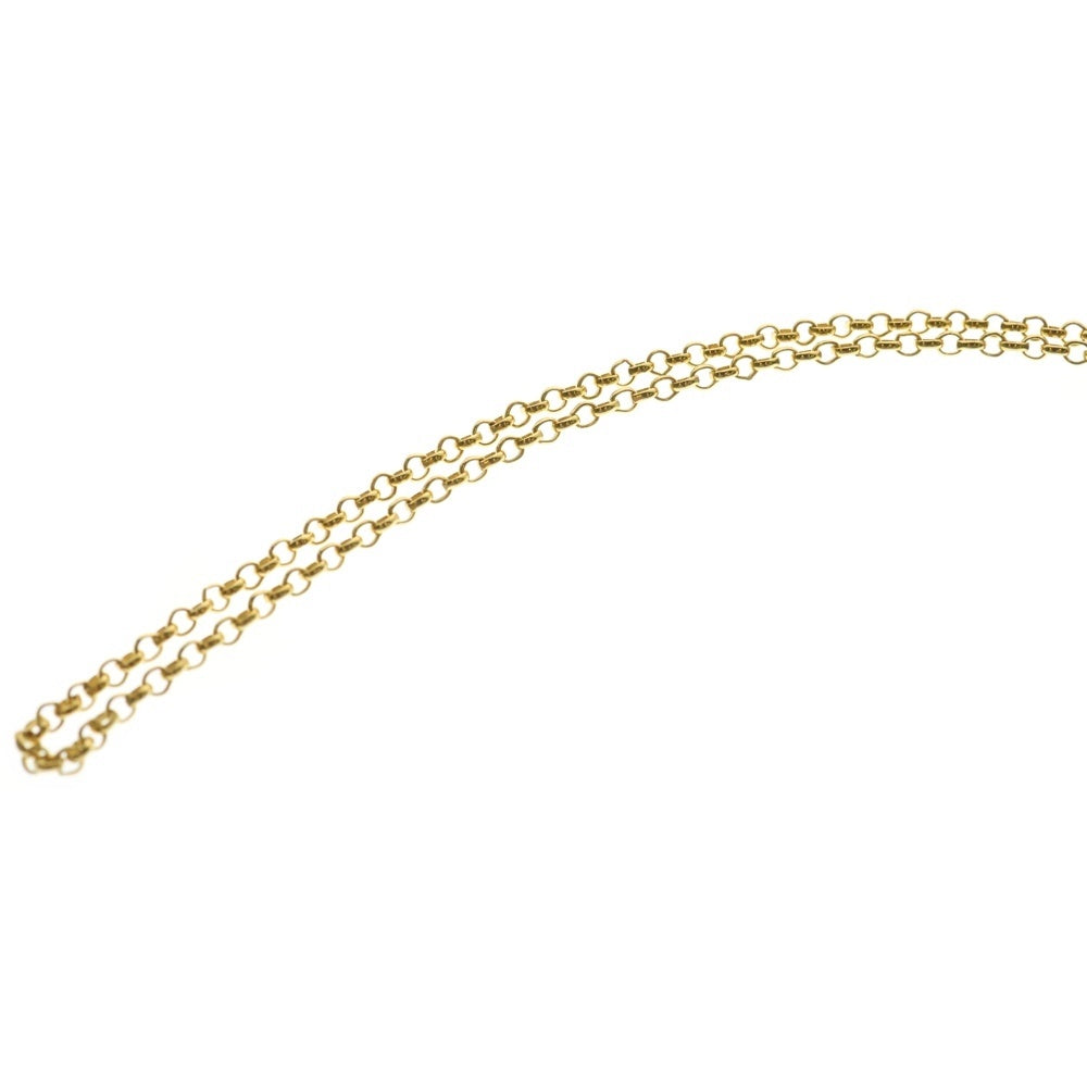 CHROME HEARTS(クロムハーツ) 22K NECKCHAIN R18 ロールチェーンネックレス 18inch ゴールド BCA010