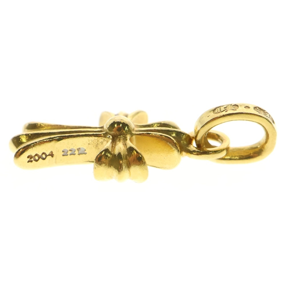 CHROME HEARTS(クロムハーツ) 22K CRS BBYFAT P/DIA ベイビーファットクロス PAVEダイヤ ペンダントトップ ゴールド BCA035
