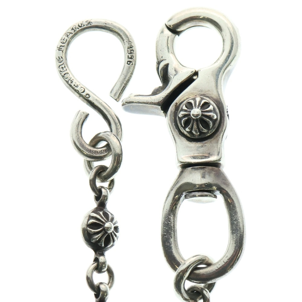 CHROME HEARTS(クロムハーツ) 1BALL SHORT-S/1クリップショート#1クロスボール ウォレットチェーン シルバー BCA061