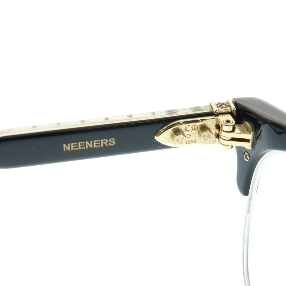 CHROME HEARTS(クロムハーツ) NEENERS CHクロス サングラス 眼鏡 メガネ アイウェア ブラック/ゴールド