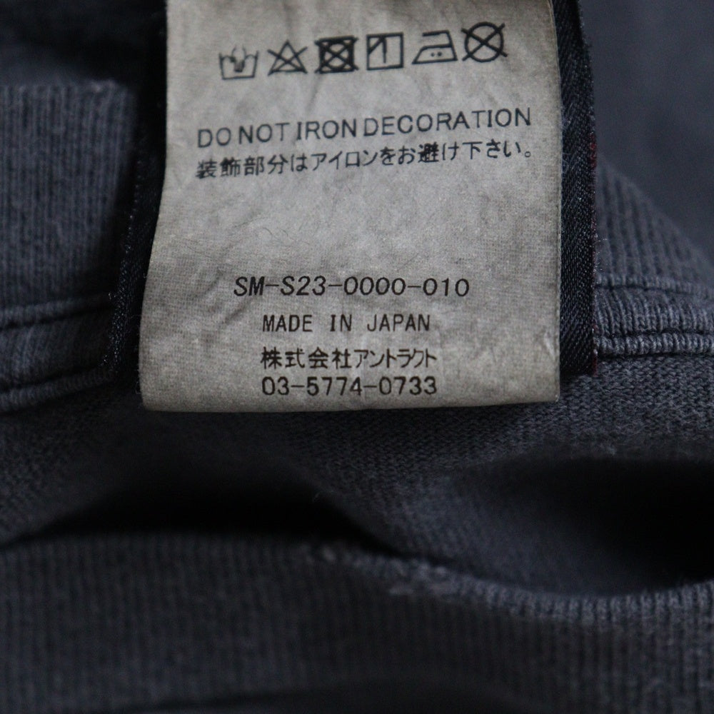 SAINT MICHAEL(セントマイケル) 23SS AFTER LIFE SS TEE アフターライフ 両面プリント クルーネック 半袖Tシャツ カットソー チャコール SM-S23-0000-010