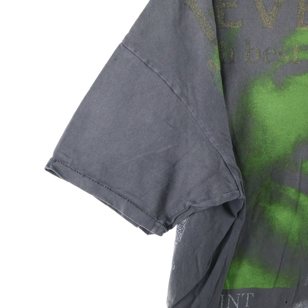 SAINT MICHAEL(セントマイケル) 23SS ×BerBerJin REVENGE BJ_SS TEE ベルベルジン リベンジ クルーネック 半袖Tシャツ カットソー チャコール SM-S23-0000-085