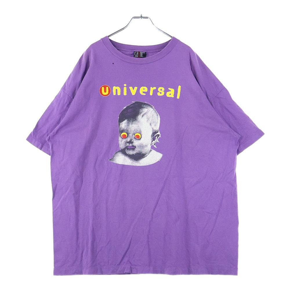 SAINT MICHAEL(セントマイケル) 24SS UNIVERSAL SS TEE ユニバーサル 両面プリント クルーネック 半袖Tシャツ カットソー パープル SM-YS8-0000-014