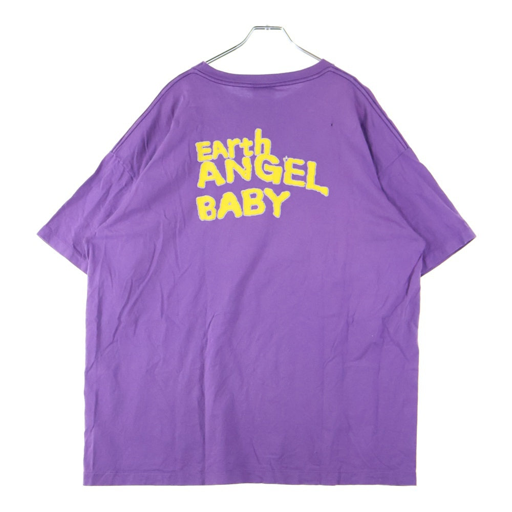 SAINT MICHAEL(セントマイケル) 24SS UNIVERSAL SS TEE ユニバーサル 両面プリント クルーネック 半袖Tシャツ カットソー パープル SM-YS8-0000-014