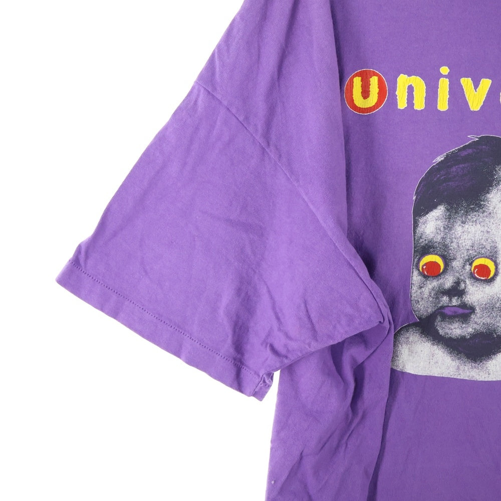 SAINT MICHAEL(セントマイケル) 24SS UNIVERSAL SS TEE ユニバーサル 両面プリント クルーネック 半袖Tシャツ カットソー パープル SM-YS8-0000-014