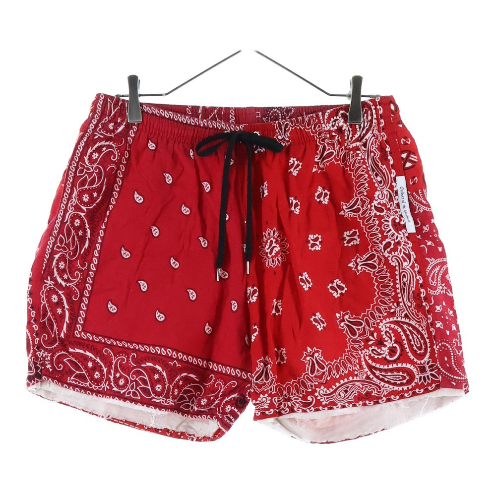 Children of the discordance(チルドレンオブザディスコーダンス) VINTAGE BANDANA PATCH SHORT PANTS ヴィンテージ バンダナショーツ ハーフパンツ レッド COTDPT-328B