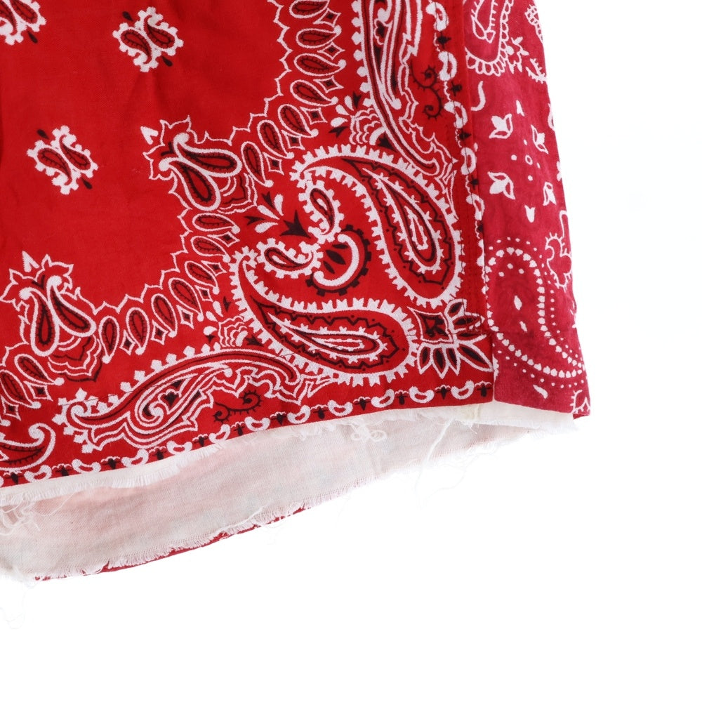 Children of the discordance(チルドレンオブザディスコーダンス) VINTAGE BANDANA PATCH SHORT PANTS ヴィンテージ バンダナショーツ ハーフパンツ レッド COTDPT-328B