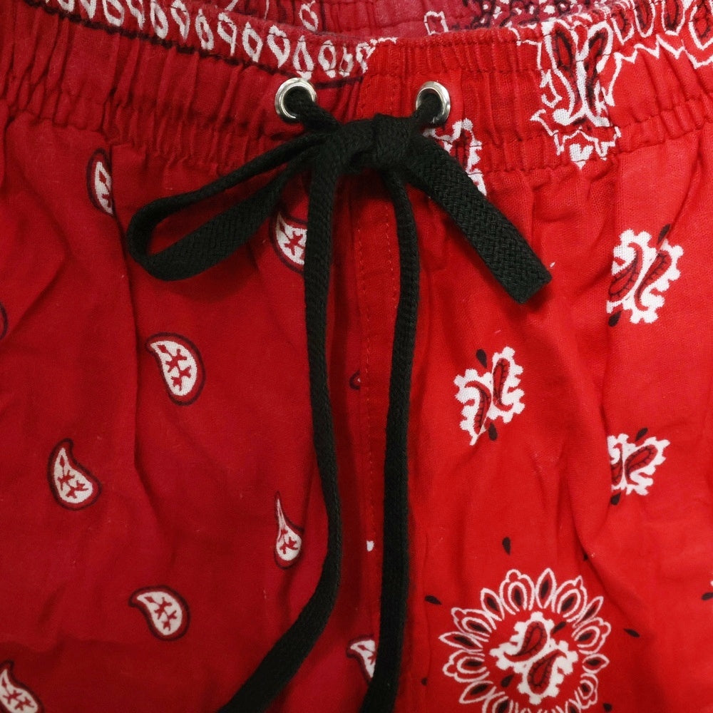 Children of the discordance(チルドレンオブザディスコーダンス) VINTAGE BANDANA PATCH SHORT PANTS ヴィンテージ バンダナショーツ ハーフパンツ レッド COTDPT-328B