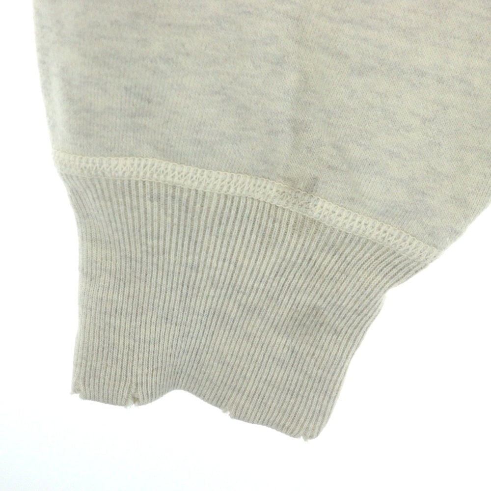 SAINT MICHAEL(セントマイケル) 22SS ×KAWAMURA KOUSUKE カワムラコウスケ グラフィックプリント ダメージ加工 クルーネック スウェット トレーナー アイボリー SM-S22-0000-078