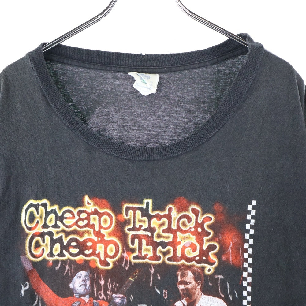 VINTAGE(ヴィンテージ) 90S VINTAGE Cheap Trick world Tour チープトリック ワールドツアー 96-97 プリントTシャツ 半袖カットソー ブラック