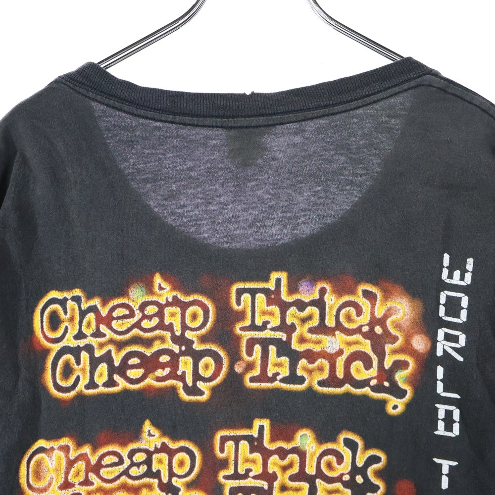 VINTAGE(ヴィンテージ) 90S VINTAGE Cheap Trick world Tour チープトリック ワールドツアー 96-97 プリントTシャツ 半袖カットソー ブラック