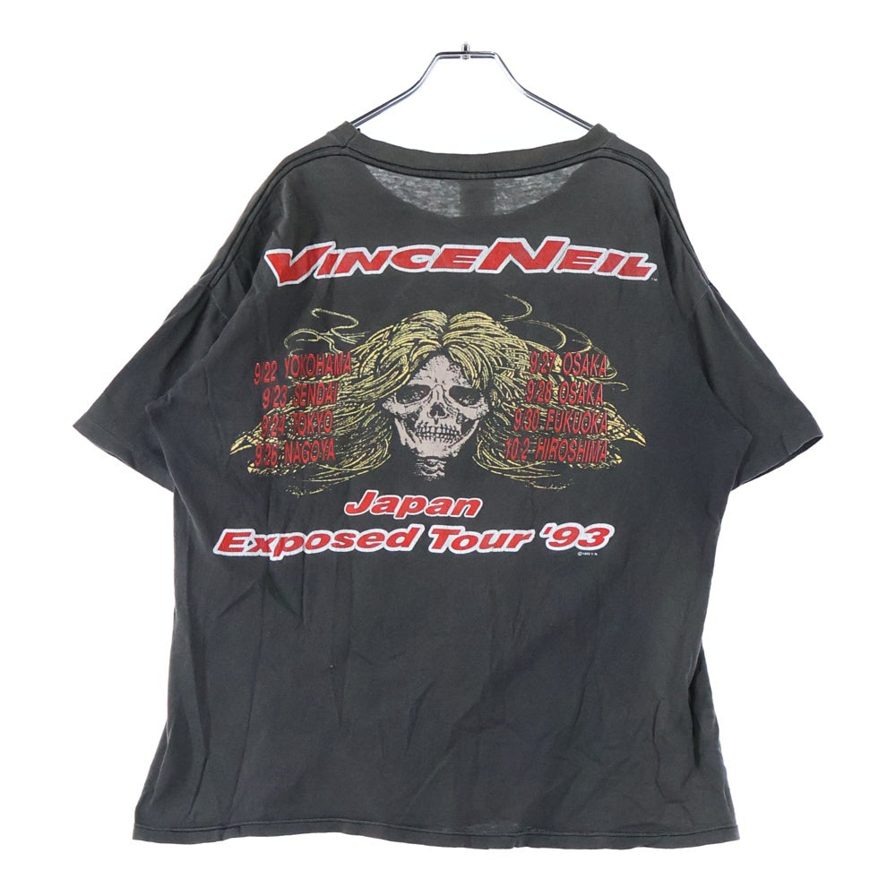 VINTAGE(ヴィンテージ) 90S VINTAGE Motley Crue Japan Tour 93 モトリークルー ジャパンツアー プリントTシャツ 半袖カットソー ブラック