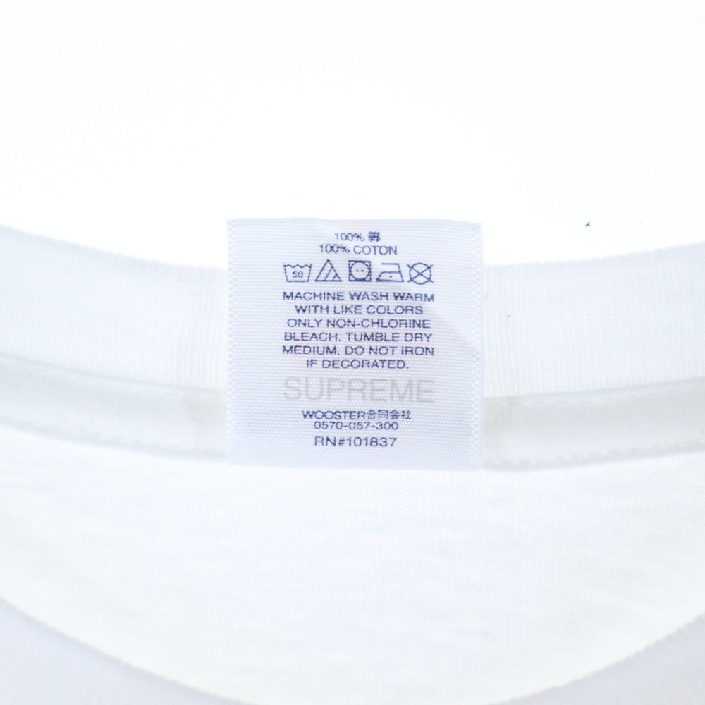 SUPREME(シュプリーム) 22SS ×Burberry Box Logo Tee バーバリー ボックスロゴ クルーネック 半袖Tシャツ カットソー ホワイト
