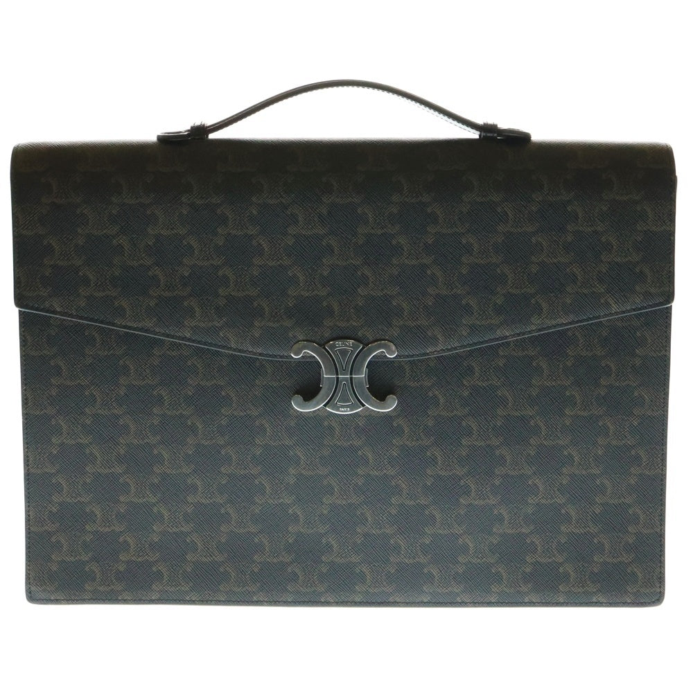 CELINE(セリーヌ) DOCUMENT HOLDER Triomphe Canvas ドキュメントホルダー トリオンフキャンバス クラッチバッグ ブラウン/ブラック 11832GDB