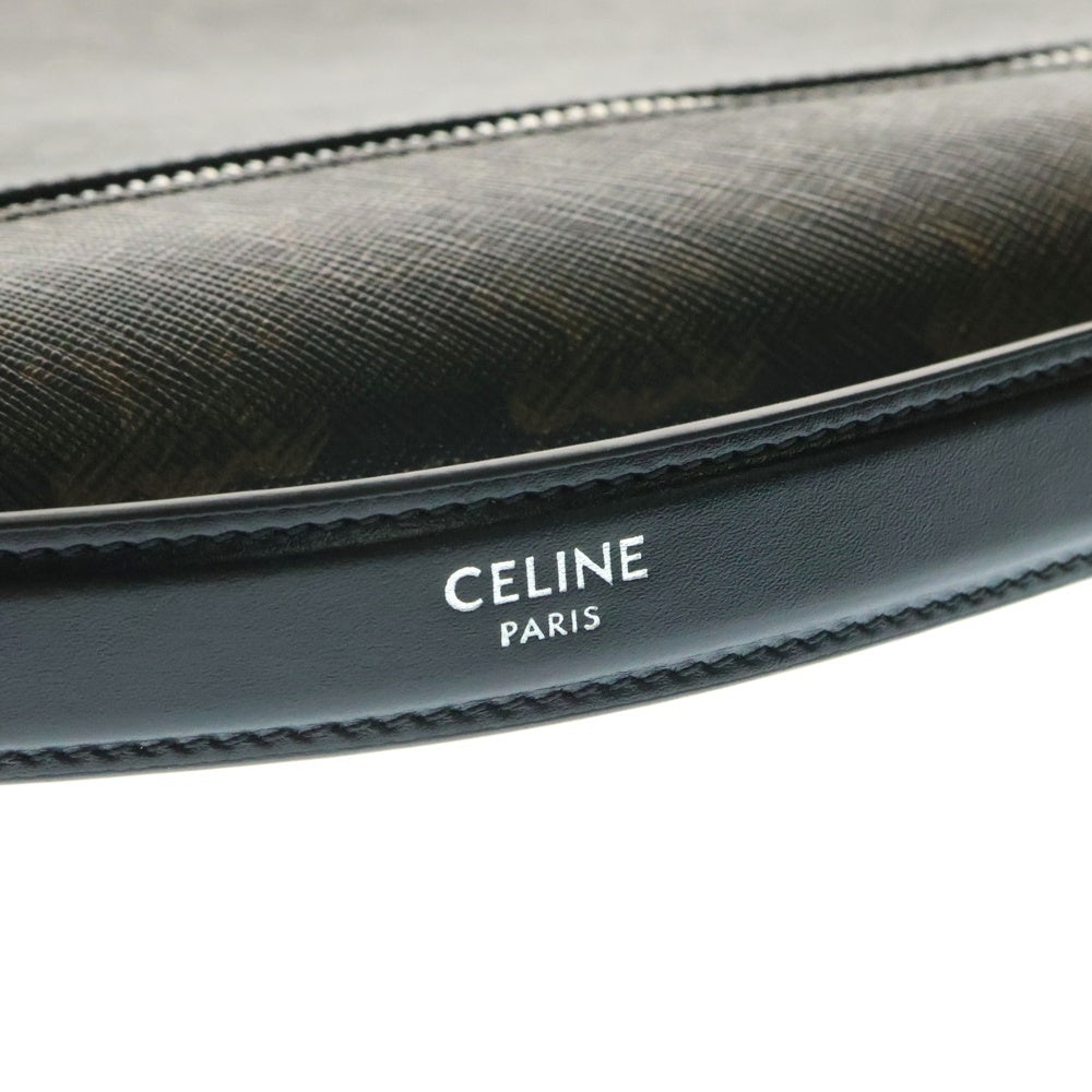 CELINE(セリーヌ) DOCUMENT HOLDER Triomphe Canvas ドキュメントホルダー トリオンフキャンバス クラッチバッグ ブラウン/ブラック 11832GDB