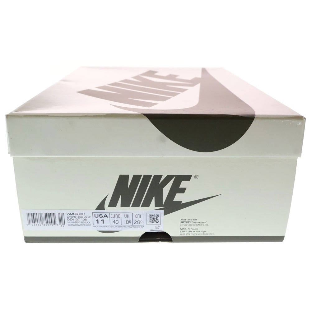 NIKE(ナイキ) WMNS ×TRAVIS SCOTT AIR JORDAN 1 LOW OG MEDIUM OLIVE エアジョーダン 1 ローカットスニーカー ミディアムオリーブ ホワイト US11/28cm DZ4137-106